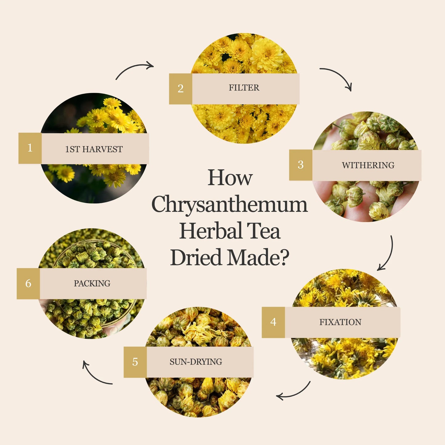 Chrysanthemum Herbal Tea – 80g/2.8oz