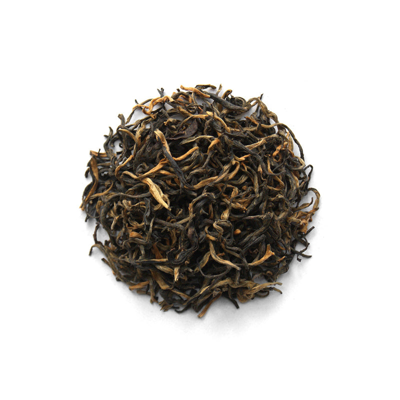 Dian Hong black tea leaves