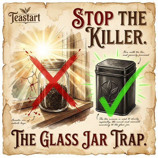 The Silent Killer: Why Your "Aesthetic" Glass Jar is Ruining Your Tea