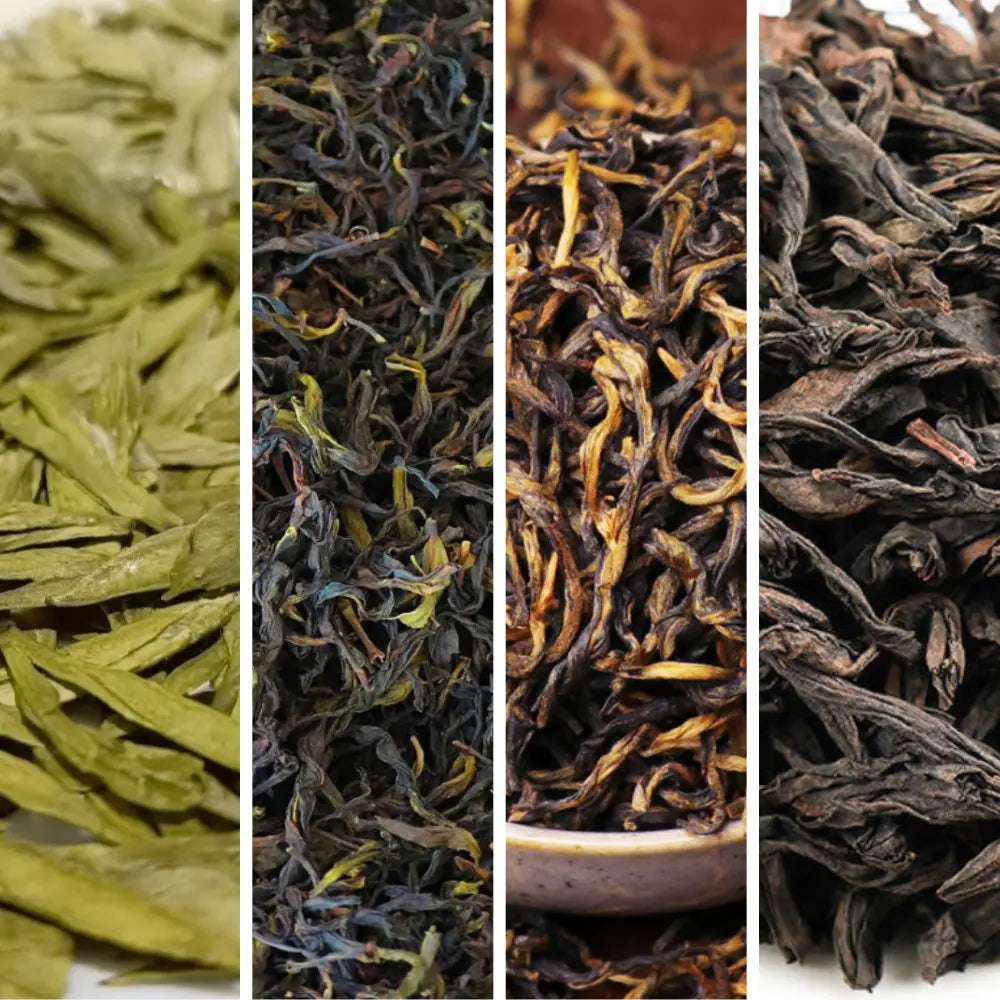 Six varieties of Chinese tea