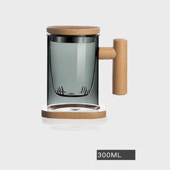 Tea And Water Separation Tea Cup Glass Men's Simple Japanese Flower Tea Cup - Tea Start - teapot- Tea Start