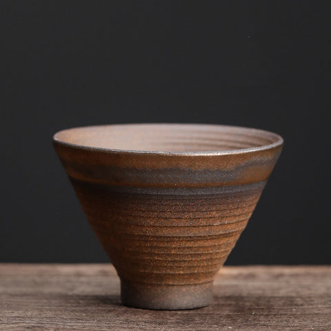 Ceramic Kung Fu Tea Cup Japanese Stoneware Tea Cup Handmade Retro Ceramic Tea Cup Tea Bowl Master Cup Single Cup