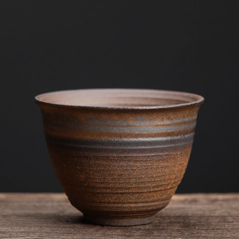 Ceramic Kung Fu Tea Cup Japanese Stoneware Tea Cup Handmade Retro Ceramic Tea Cup Tea Bowl Master Cup Single Cup
