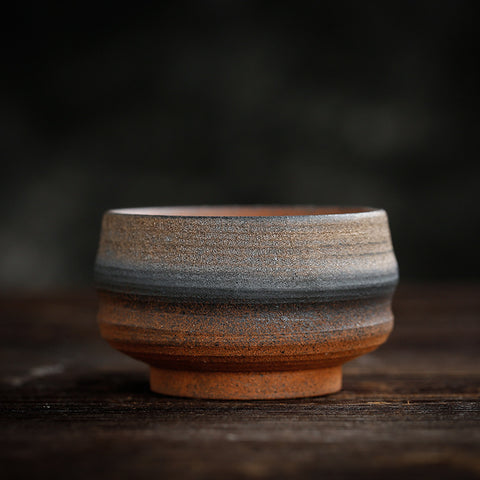 Ceramic Kung Fu Tea Cup Japanese Stoneware Tea Cup Handmade Retro Ceramic Tea Cup Tea Bowl Master Cup Single Cup