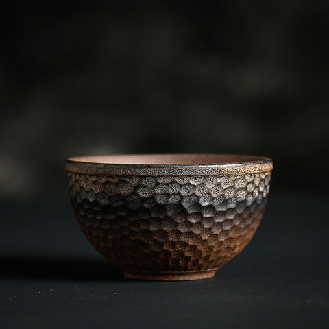 Ceramic Kung Fu Tea Cup Japanese Stoneware Tea Cup Handmade Retro Ceramic Tea Cup Tea Bowl Master Cup Single Cup