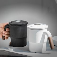 Ceramic Tea Cup With Lid Filter Office Tea Cup Custom Filter Tea Cup Tea Cup - Tea Start - teapot- Tea Start