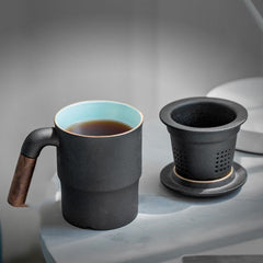 Ceramic Tea Cup With Lid Filter Office Tea Cup Custom Filter Tea Cup Tea Cup - Tea Start - teapot- Tea Start