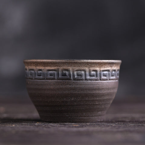 Ceramic Kung Fu Tea Cup Japanese Stoneware Tea Cup Handmade Retro Ceramic Tea Cup Tea Bowl Master Cup Single Cup