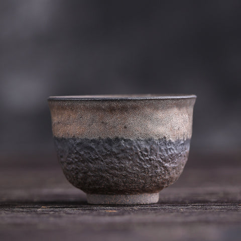 Ceramic Kung Fu Tea Cup Japanese Stoneware Tea Cup Handmade Retro Ceramic Tea Cup Tea Bowl Master Cup Single Cup