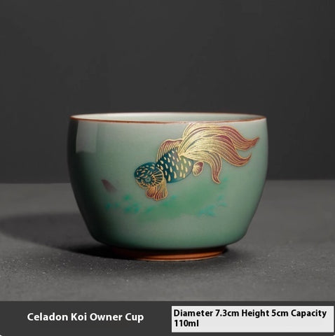 Men's And Women's Personal Tea Cup Ceramic Large Tea Bowl Tea Cup