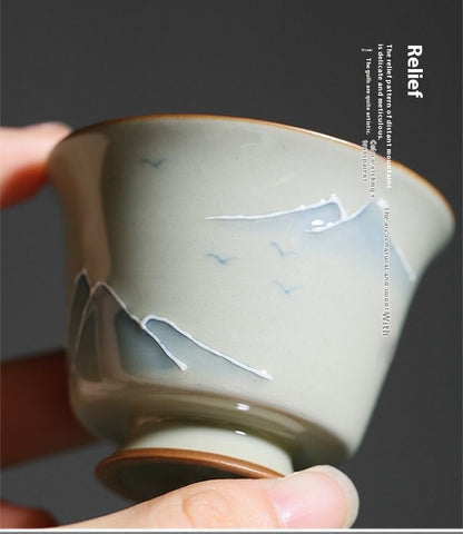 Tea Cup Vintage Tea Bowl Kung Fu Tea Set